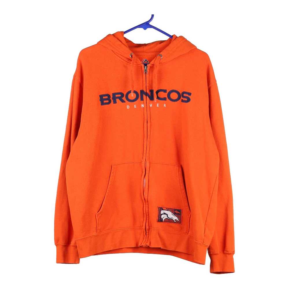 Denver Broncos Majestic NHL Hoodie - Large Orange… - image 1