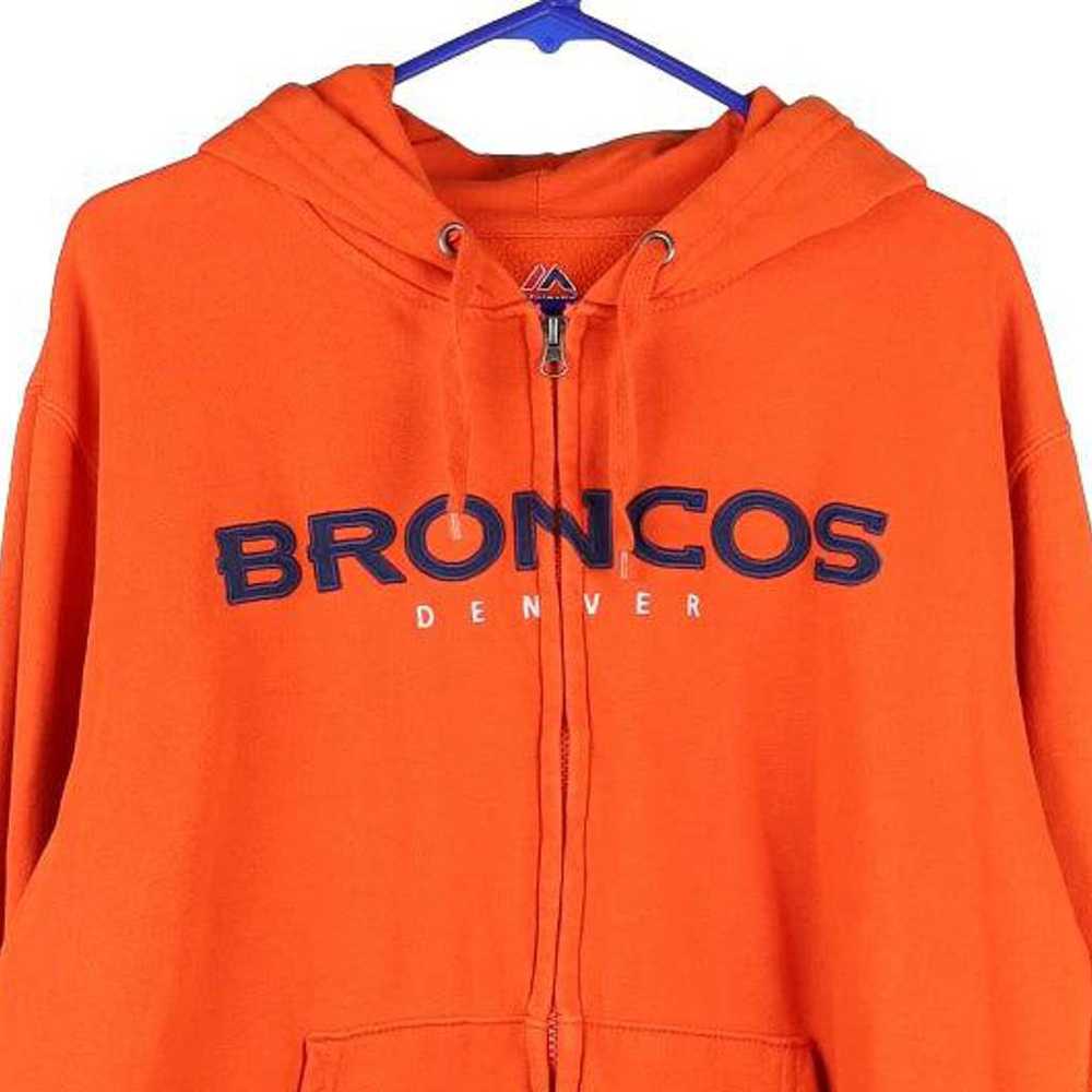 Denver Broncos Majestic NHL Hoodie - Large Orange… - image 3