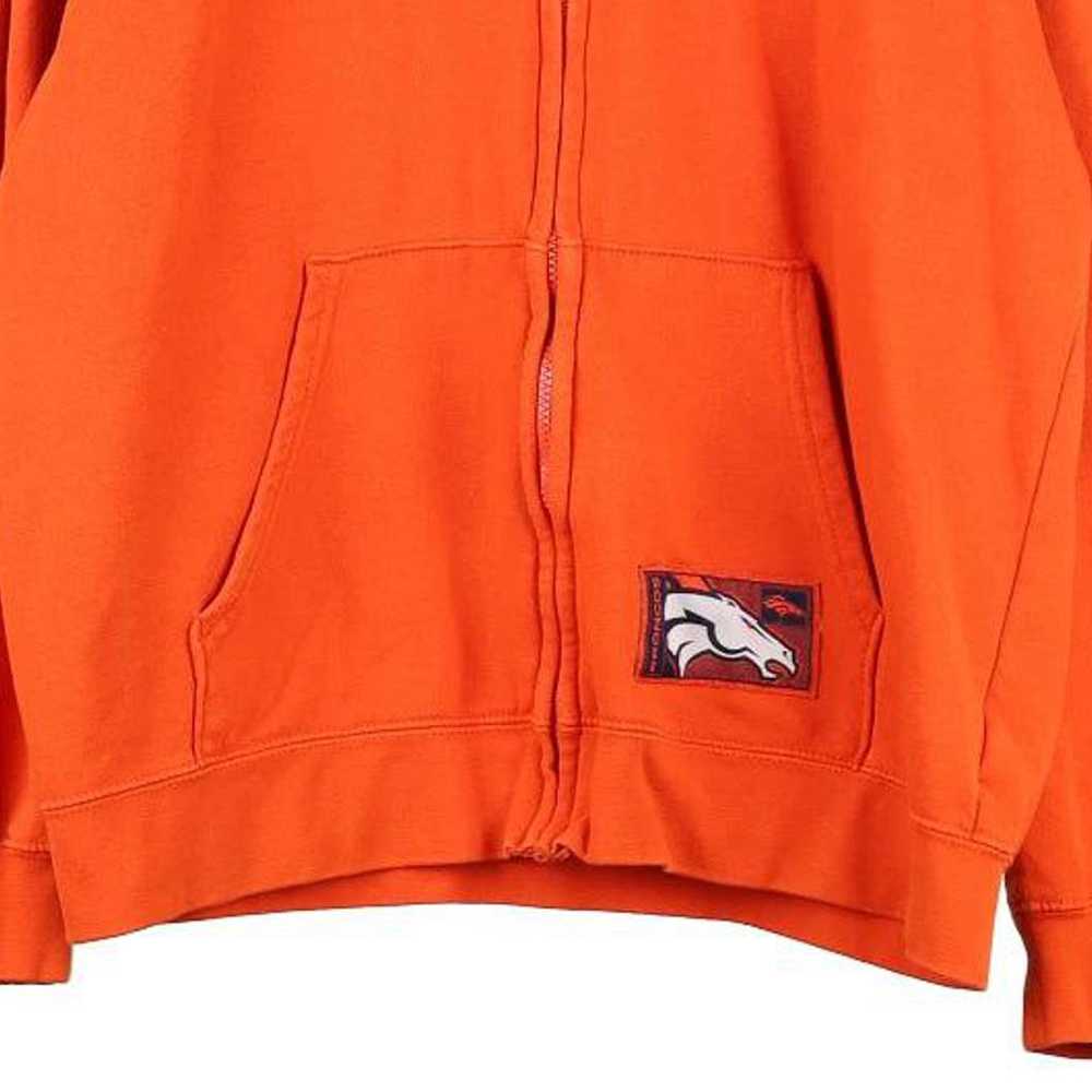 Denver Broncos Majestic NHL Hoodie - Large Orange… - image 4