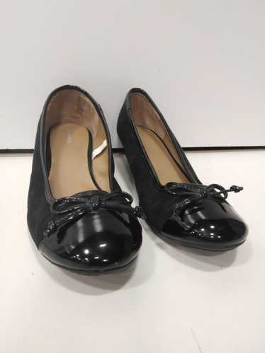 Women's Black Merona Wedge Heel Shoes Size 9 - image 1