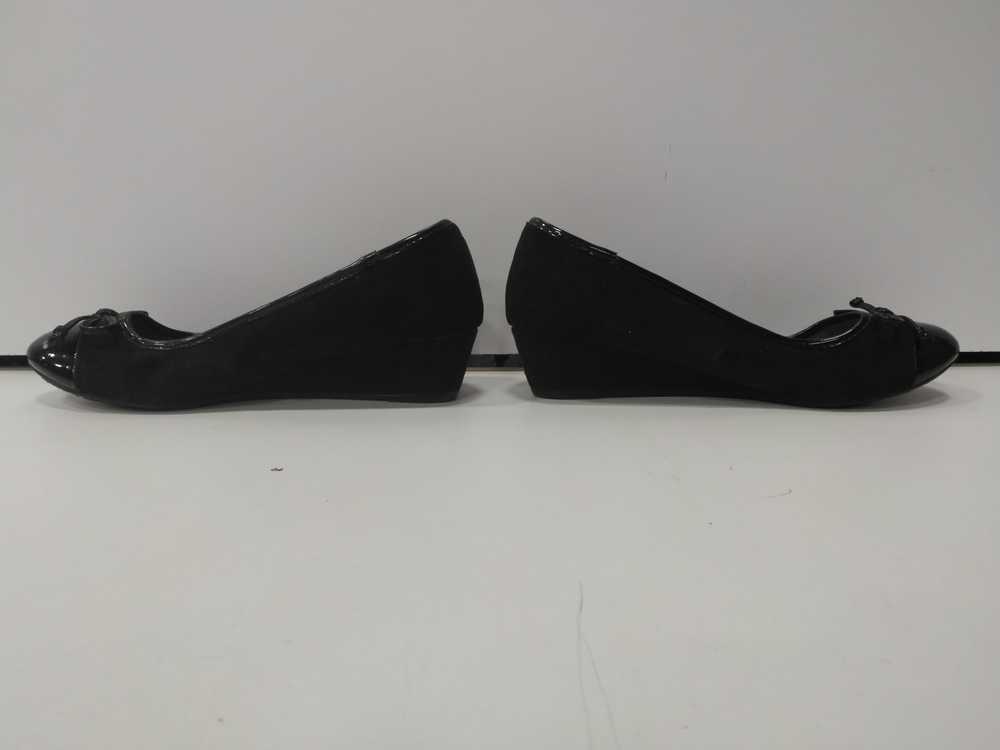 Women's Black Merona Wedge Heel Shoes Size 9 - image 2