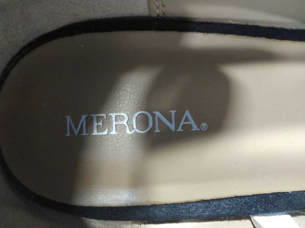 Women's Black Merona Wedge Heel Shoes Size 9 - image 7