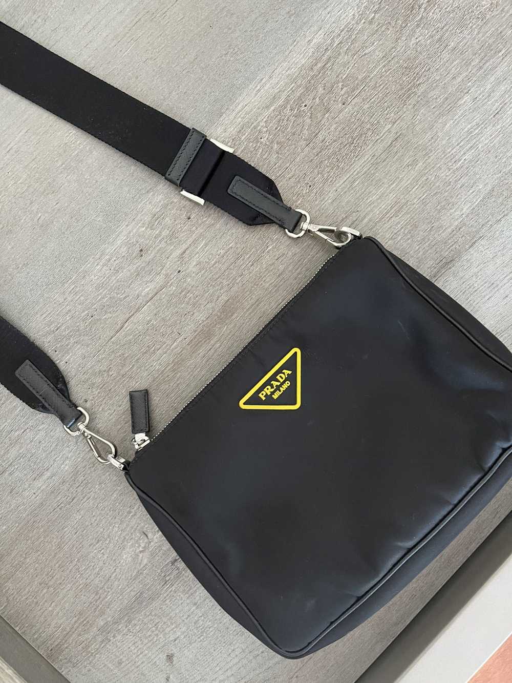 Prada PRADA | Unisex Nylon Plain Logo Messenger &… - image 4