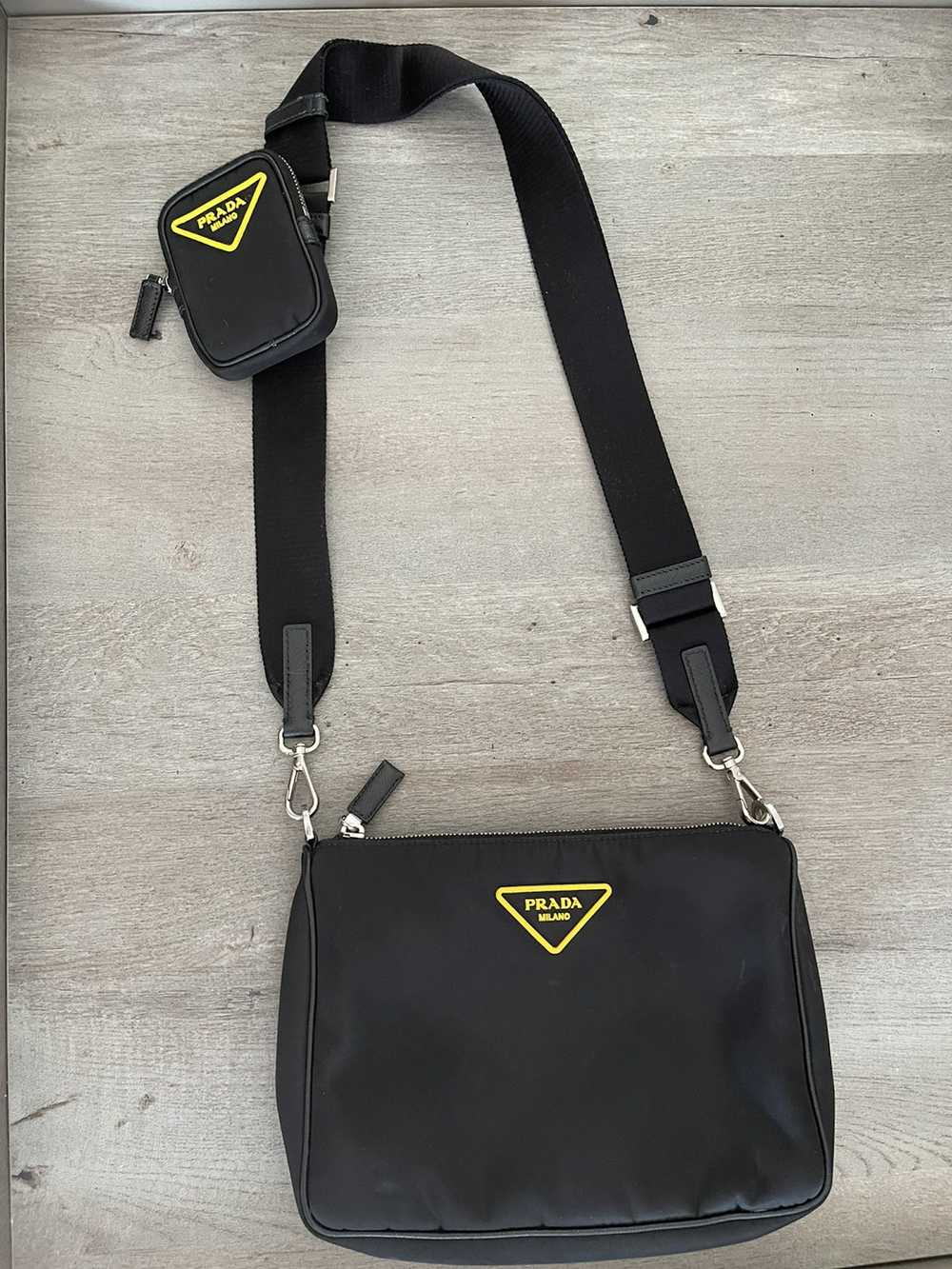 Prada PRADA | Unisex Nylon Plain Logo Messenger &… - image 7