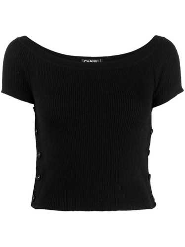 1995 CC-buttons ribbed crop top