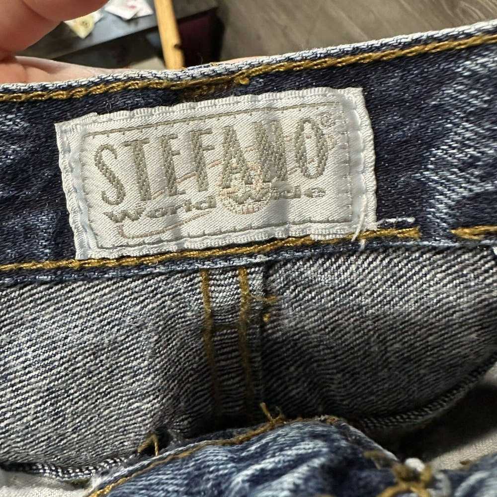 Vintage Stefano High Waisted Acid Wash 80's Jeans… - image 5
