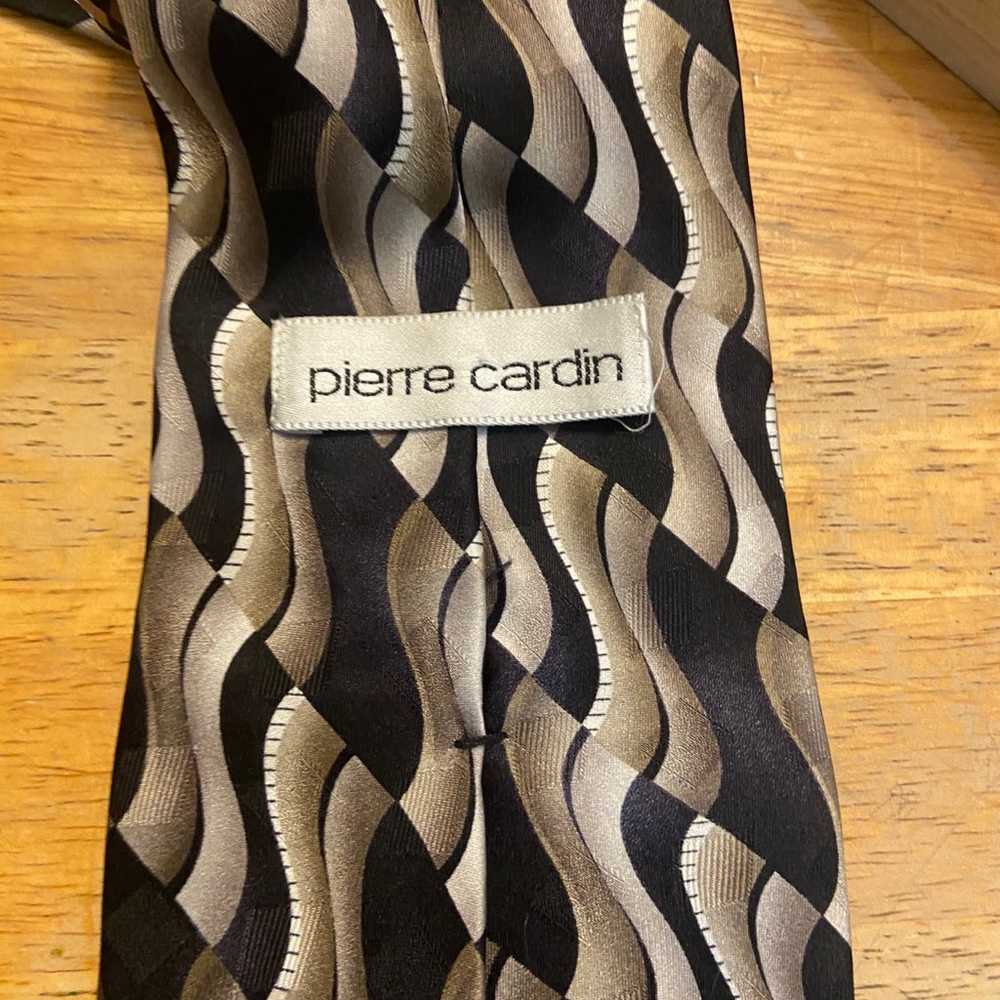 Vintage Pierre Cardin print men’s silk neck tie - image 5