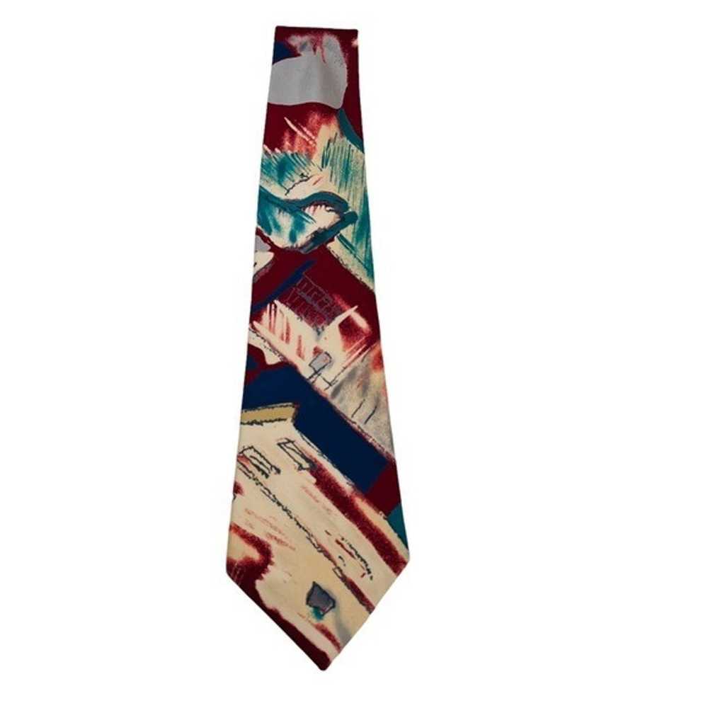 HARDY AMIES Vintage Men’s Abstract Silk Necktie - image 2