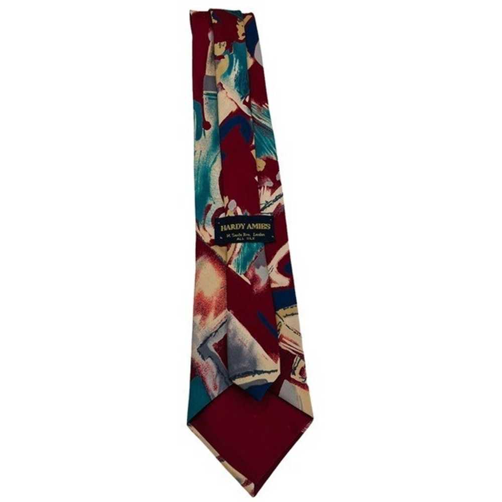 HARDY AMIES Vintage Men’s Abstract Silk Necktie - image 6