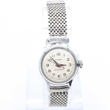 Vintage Timex Watch Womens Silver Tone Stainless S