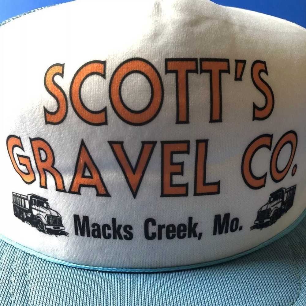 vintage mesh snapback trucker cap hat vt - image 4