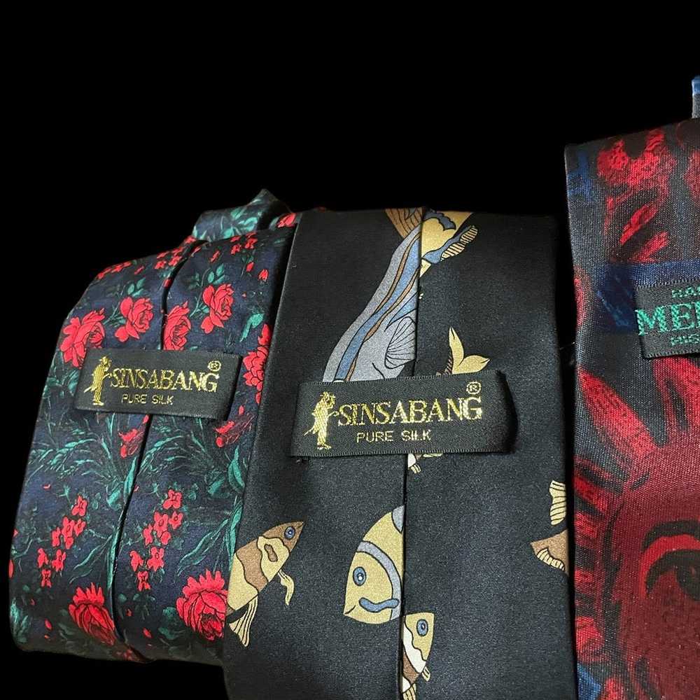 Vintage Korean Silk Ties - image 6