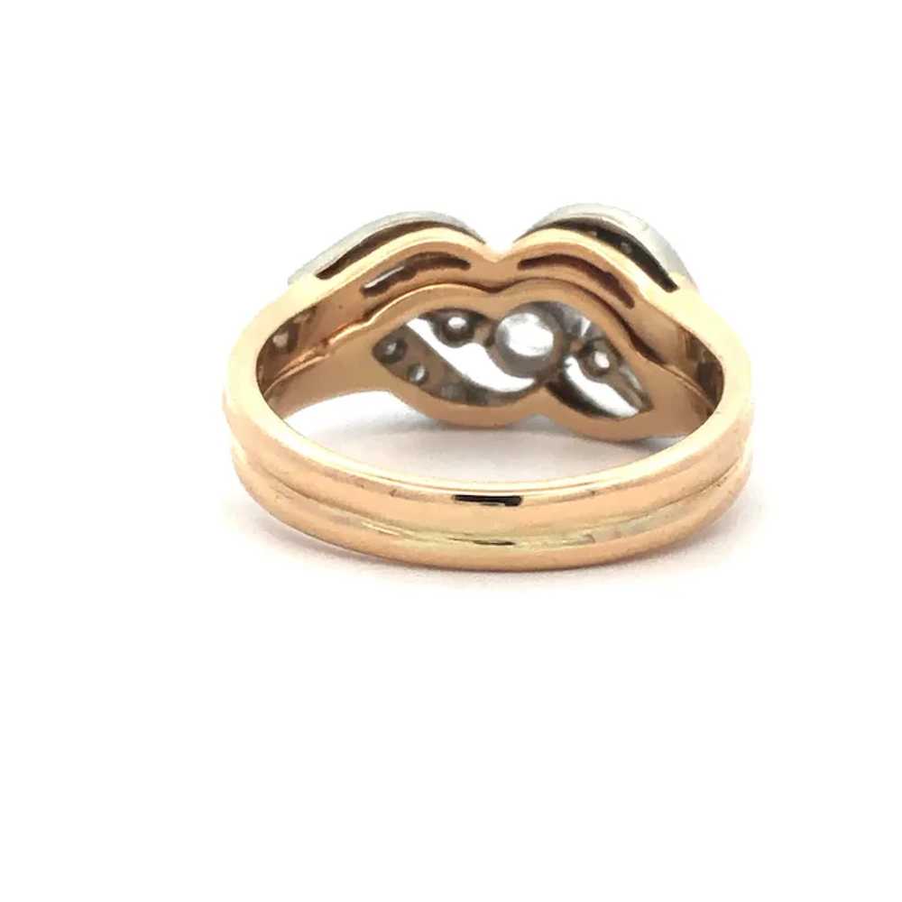 Estate c1960's Diamond Wedding Ring Set in 14kt G… - image 4