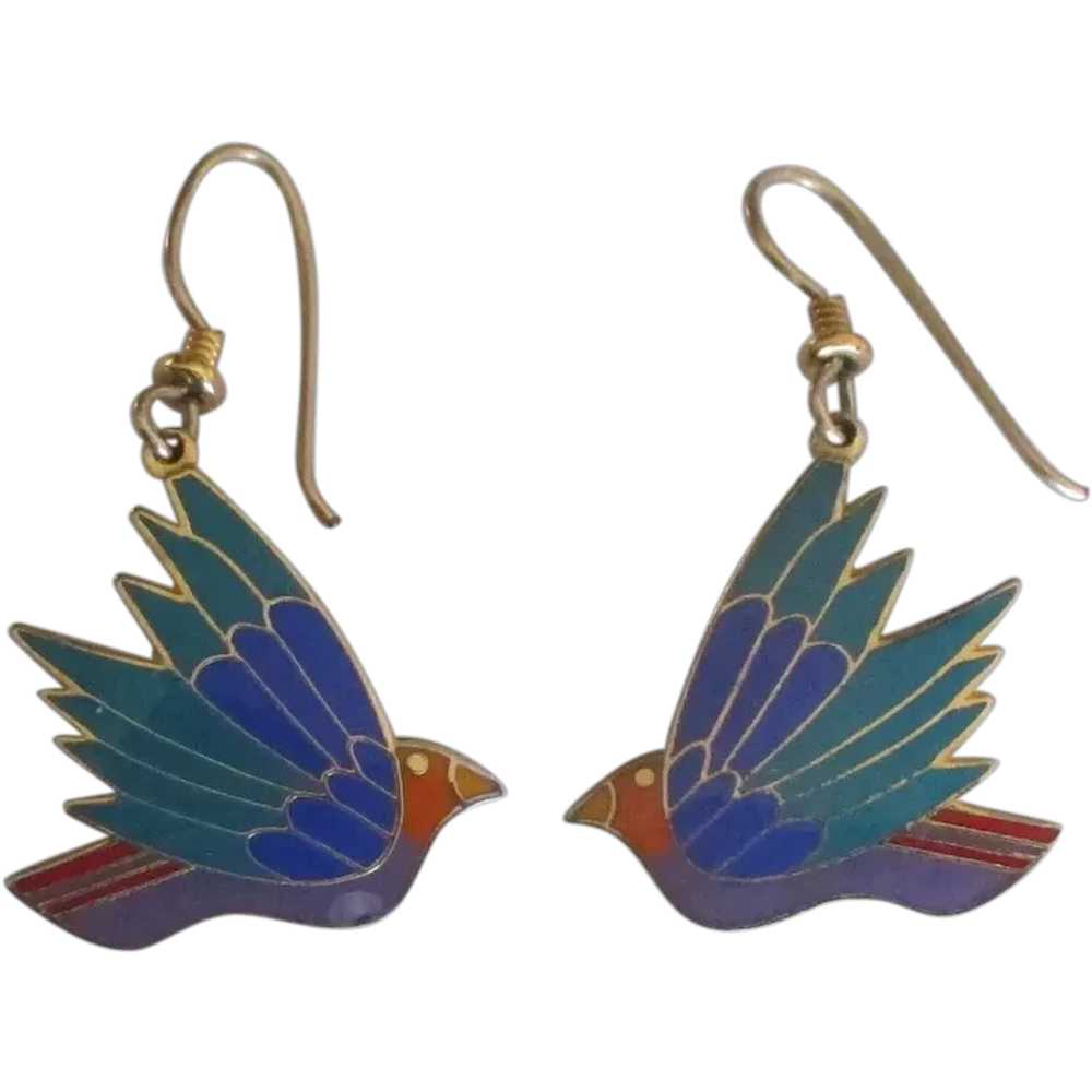 Vintage Laurel Burch "Celeste" Flying Bird Pierce… - image 1