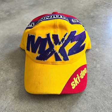 Vintage 90s Ski Doo Snow Mobile Snapback Hat