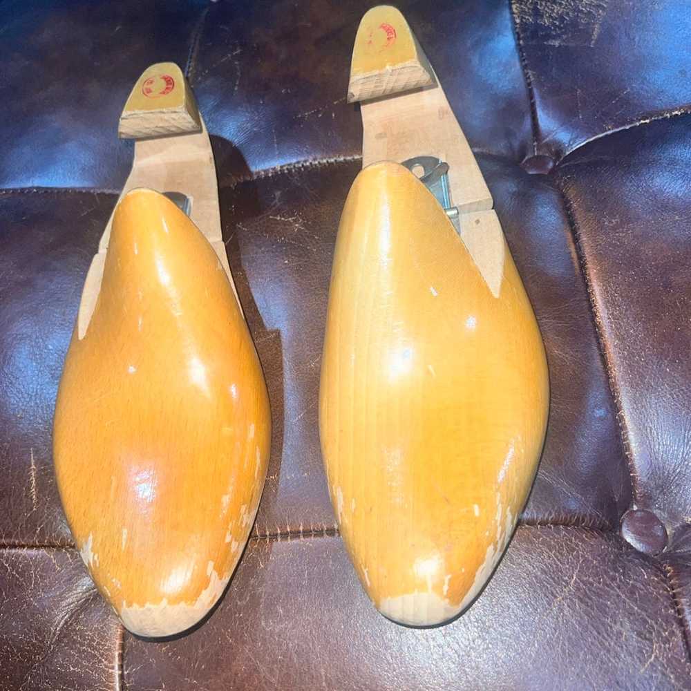 Vintage D. Mackay Wooden Shoe Trees Frank Brother… - image 1