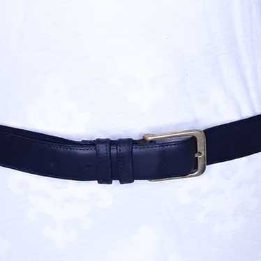 VTG Coach #5800 Men's Black Burnished Leather 1 1/8 Dress Belt Sz 40 Made  USA