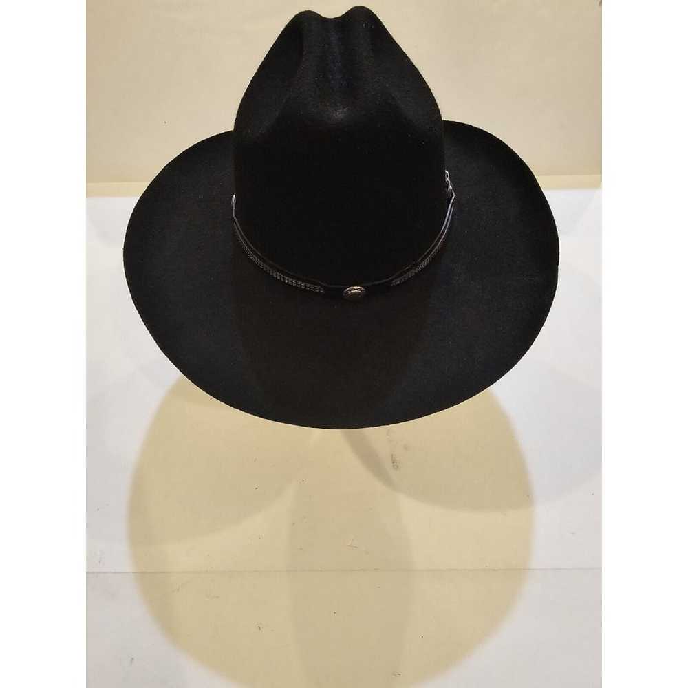 Vintage Eddy Bros 100% Wool Black Cowboy Hat WPL … - image 11