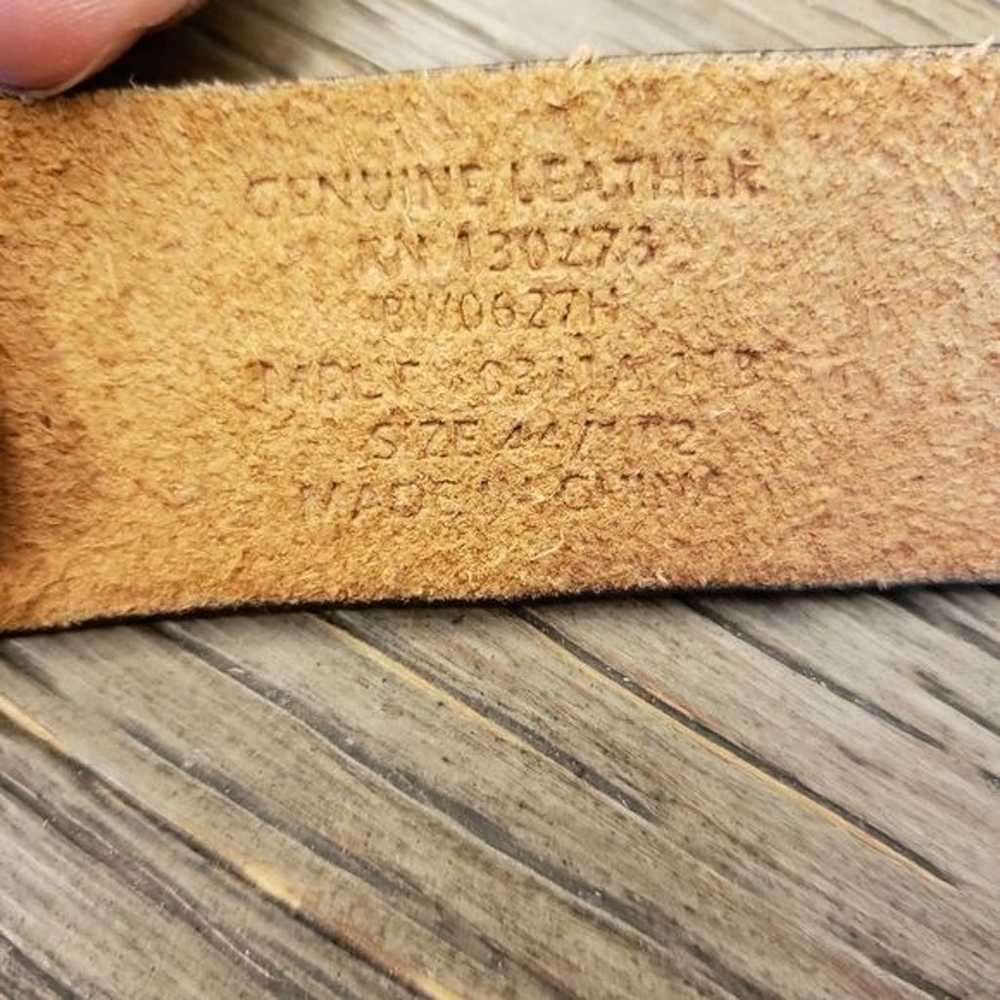 Vintage Wrangler Mens Embriodered Leather Belt Si… - image 3