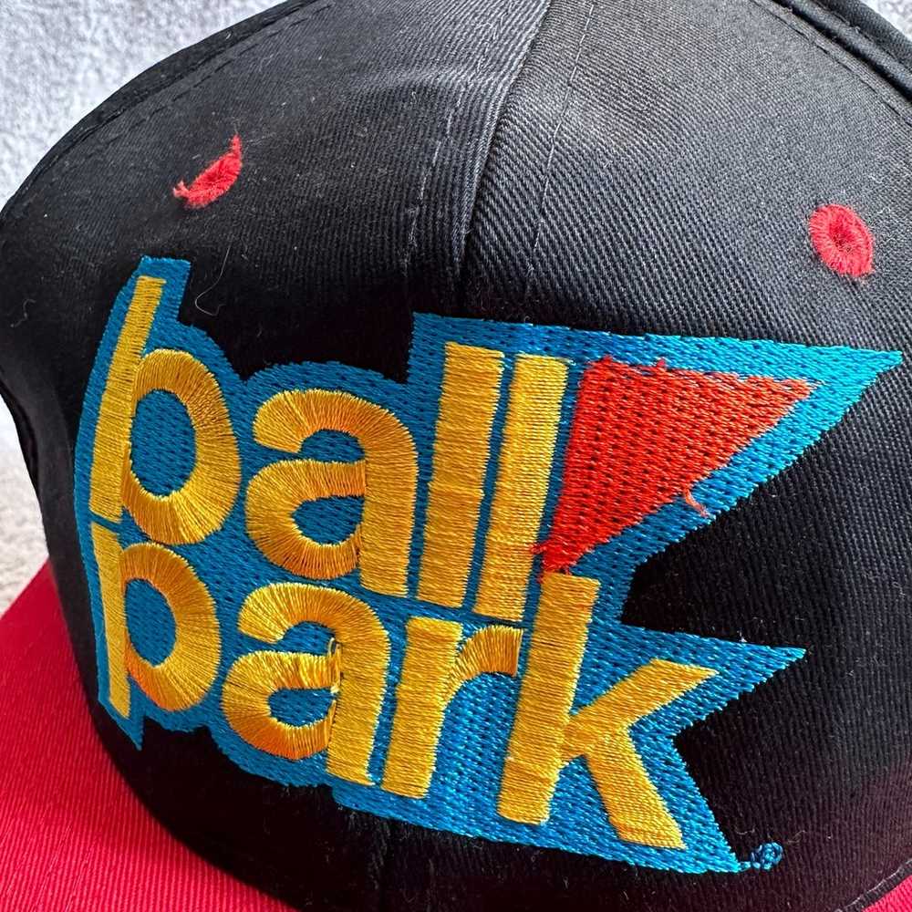 Vintage 90s Ball Park Frank hot dog hat - image 2
