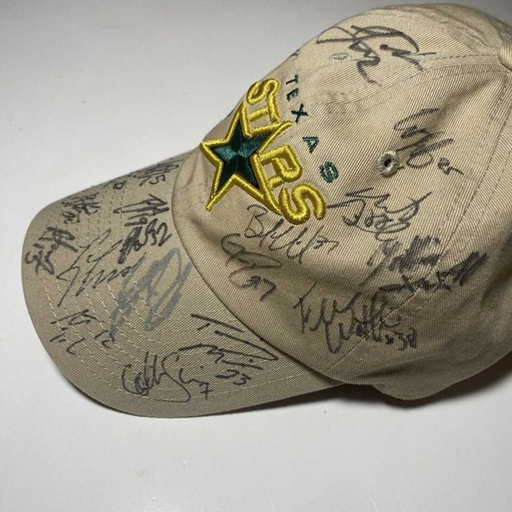 Vintage Texas Stars Hat Autographed Hockey AHL St… - image 2