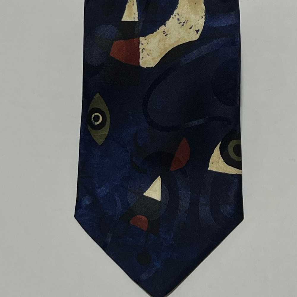 Vintage Boss Hugo Boss 100% Silk Abstract Necktie. - image 1