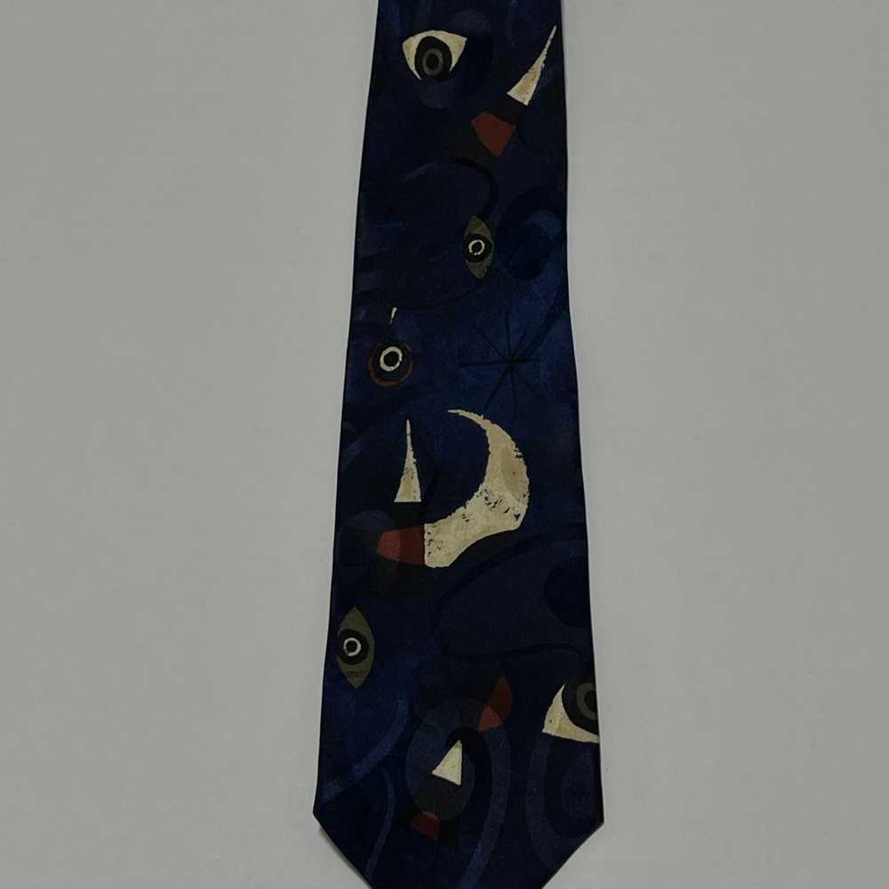 Vintage Boss Hugo Boss 100% Silk Abstract Necktie. - image 2