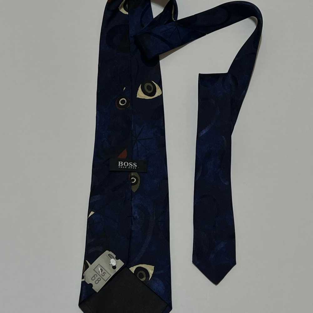 Vintage Boss Hugo Boss 100% Silk Abstract Necktie. - image 3