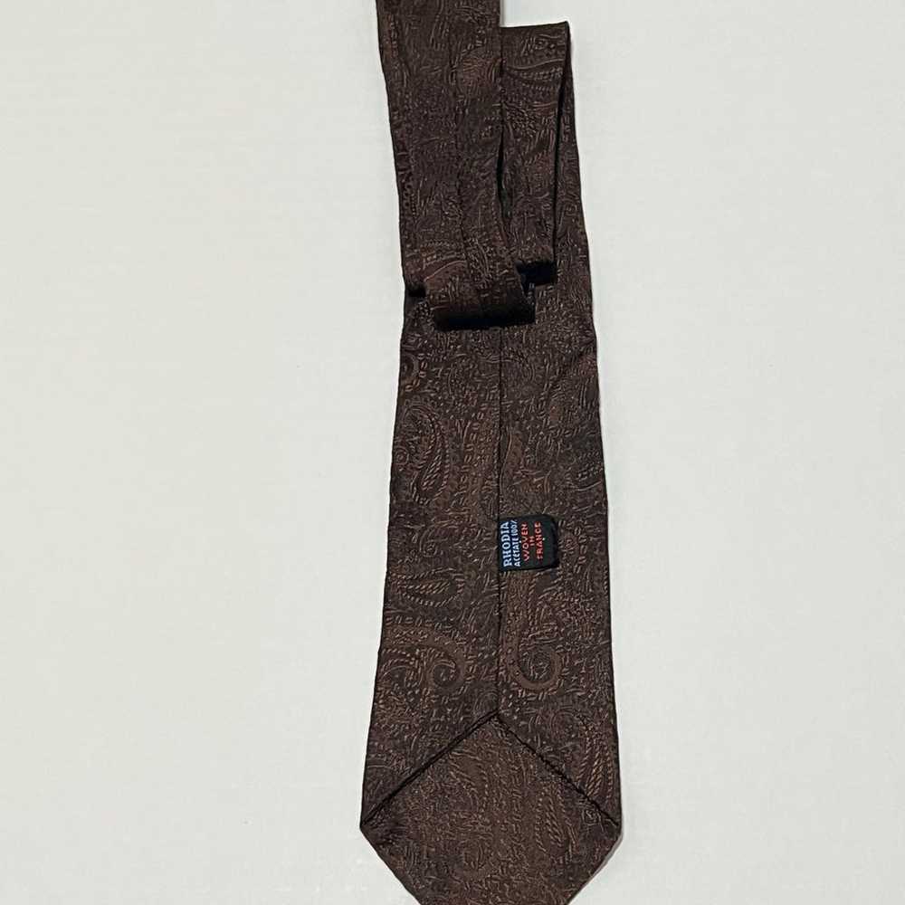 Vintage 1960’s Rhodia Textured Paisley Tie - image 3