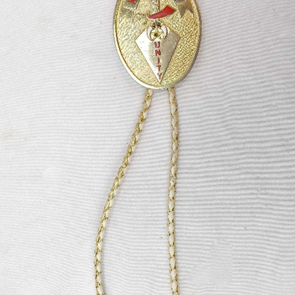 Shriners Bolo Tie Keep Smiling Unity - image 2
