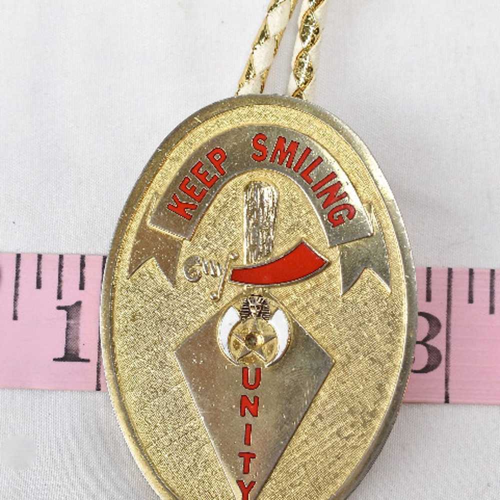 Shriners Bolo Tie Keep Smiling Unity - image 5