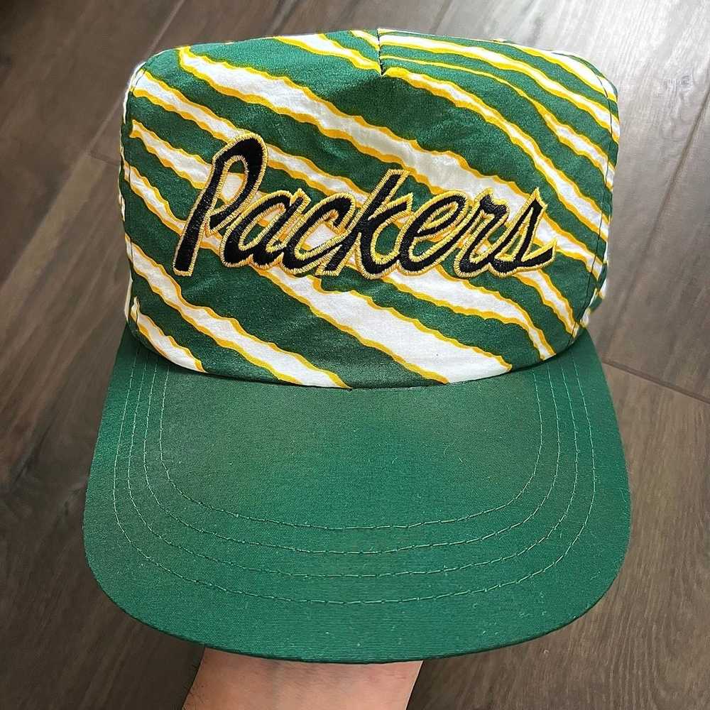 Vintage 90s Green Bay Packers Script Snapback Hat - image 10
