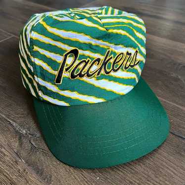 Vintage 90s Green Bay Packers Script Snapback Hat - image 1