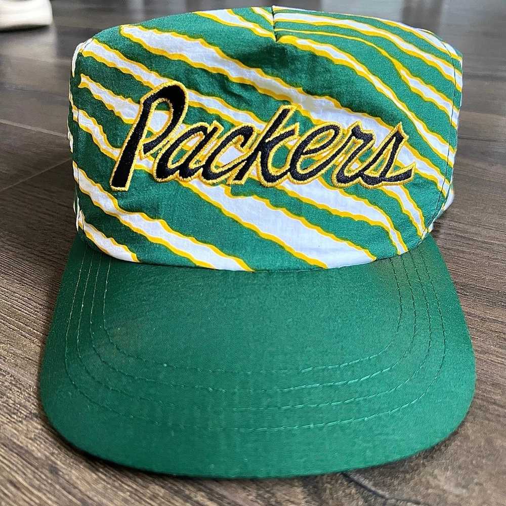 Vintage 90s Green Bay Packers Script Snapback Hat - image 2