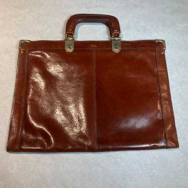 Vintage Bond Street Italy Leather Briefcase