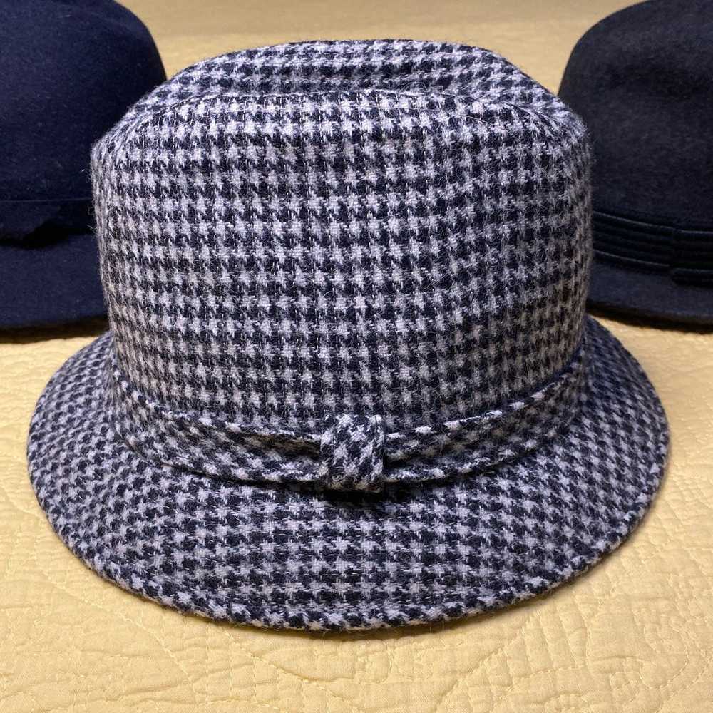 Set of 2 Wool Fedora Hats - image 2