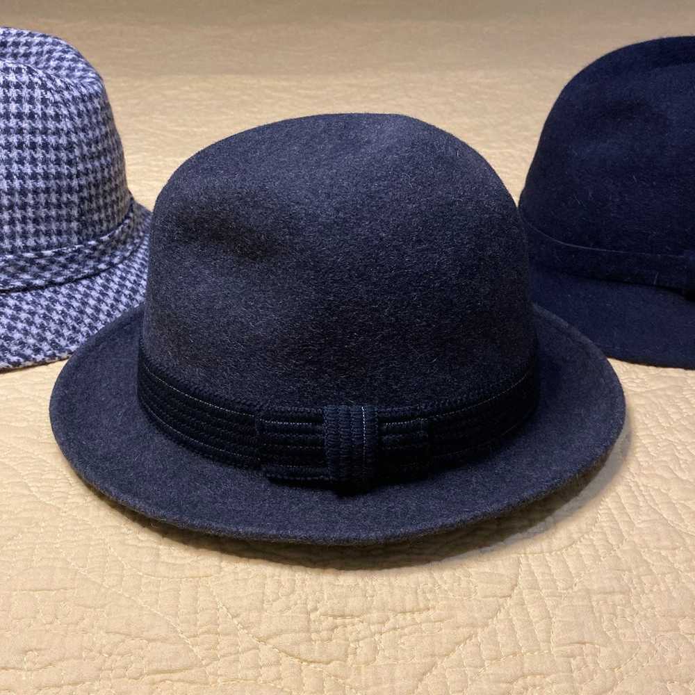 Set of 2 Wool Fedora Hats - image 3
