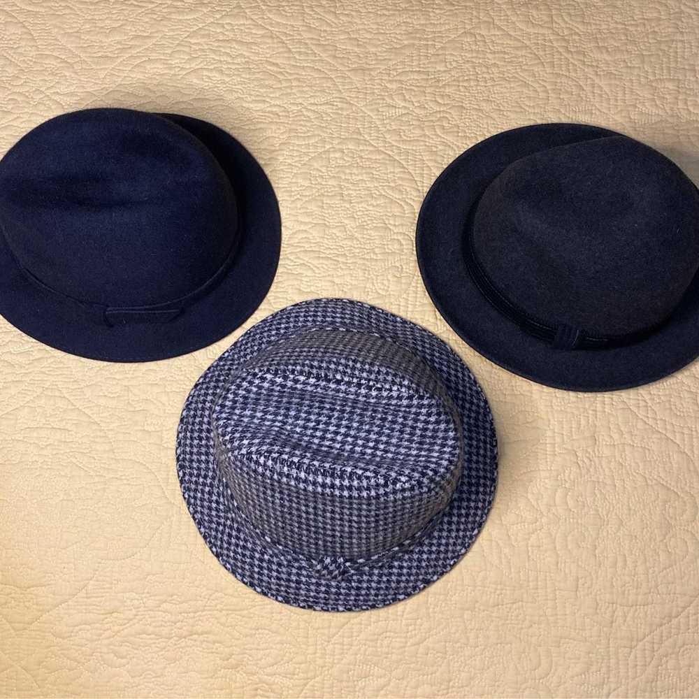 Set of 2 Wool Fedora Hats - image 4