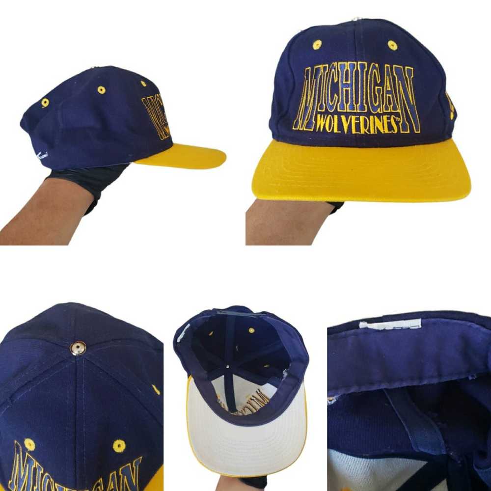 VTG 80s Michigan Wolverines Tournament Spellout U… - image 2