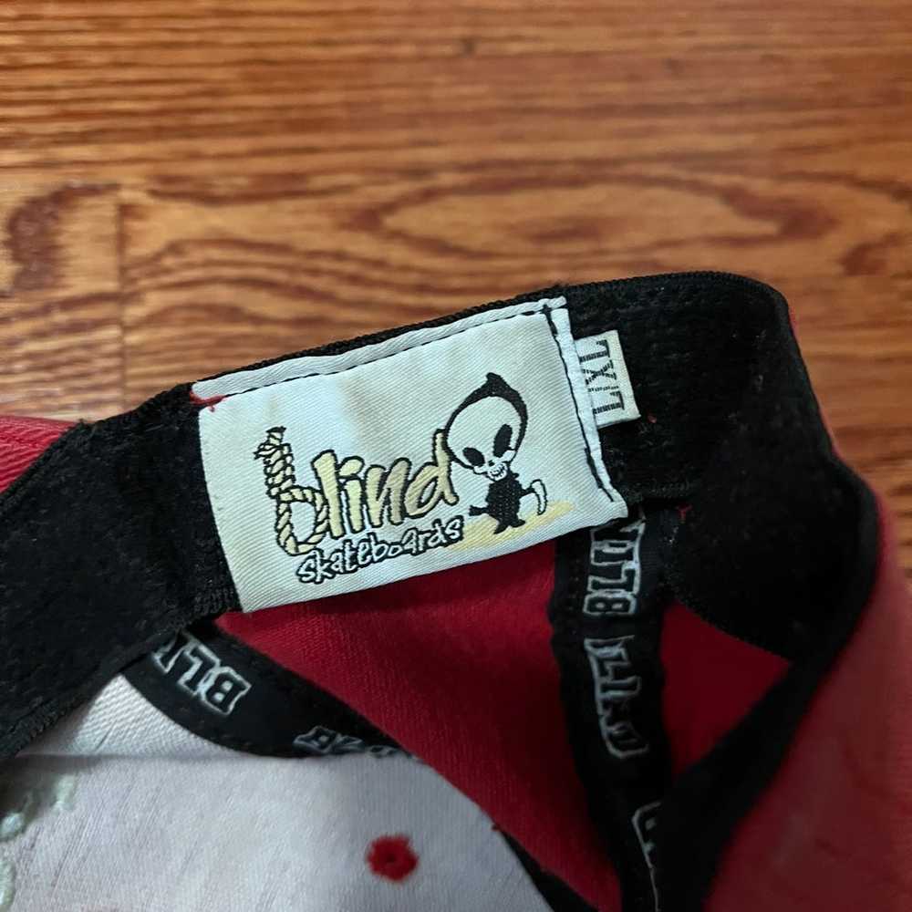 VTG Blind Skateboards Reaper Red Fitted Ball Cap … - image 6