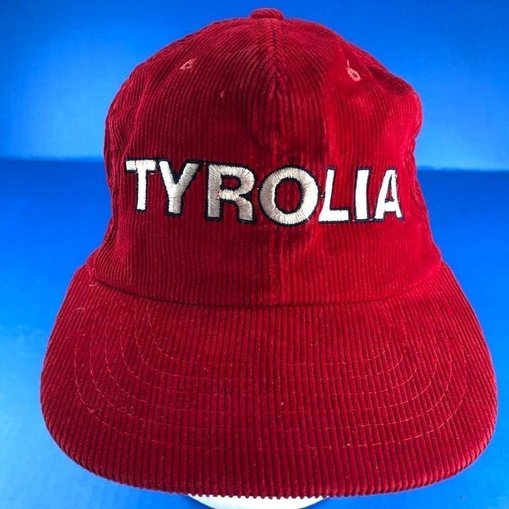 Vintage Tyrolia Ski Corduroy red Hat Cap - image 10