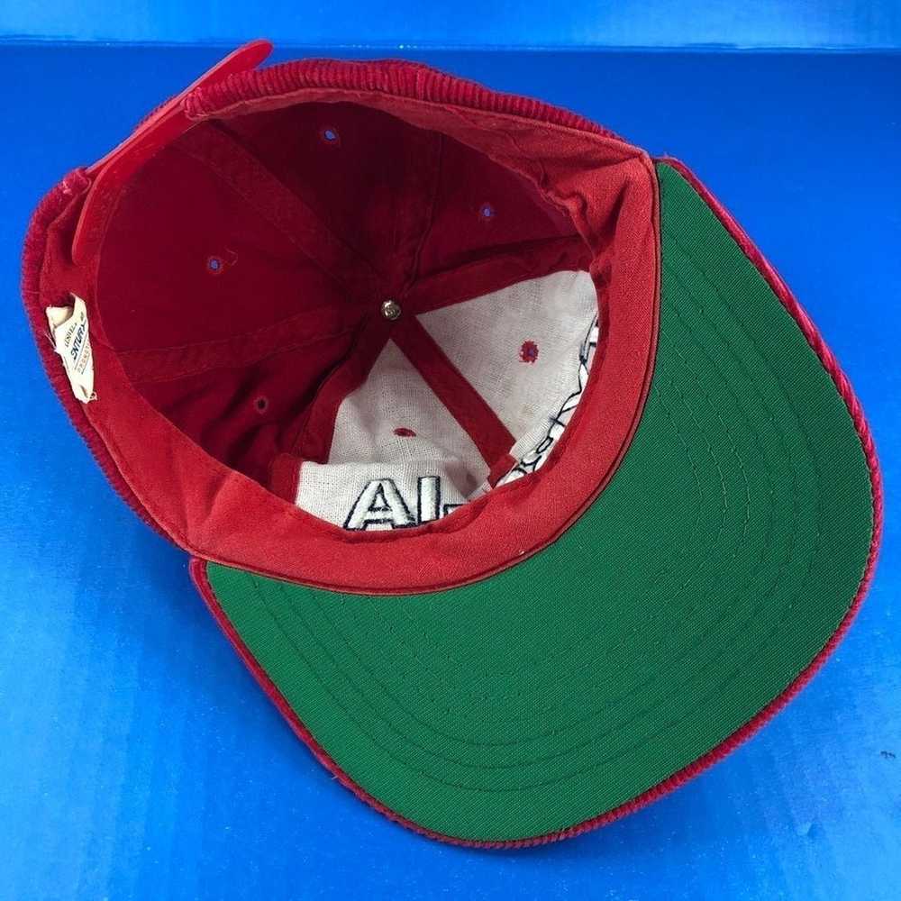 Vintage Tyrolia Ski Corduroy red Hat Cap - image 6