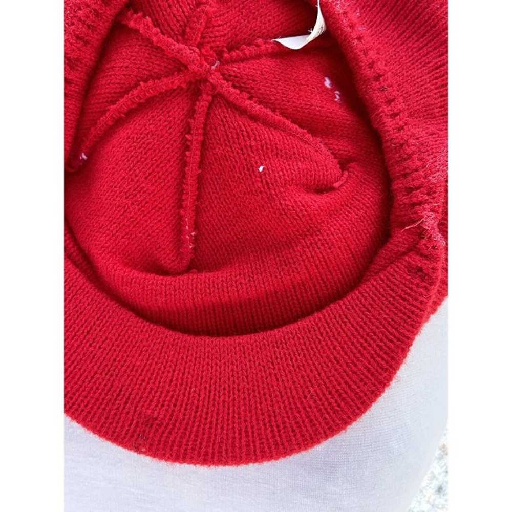 Vintage Newsboy Knit Hat Alabama Roll Tide Pom Po… - image 7