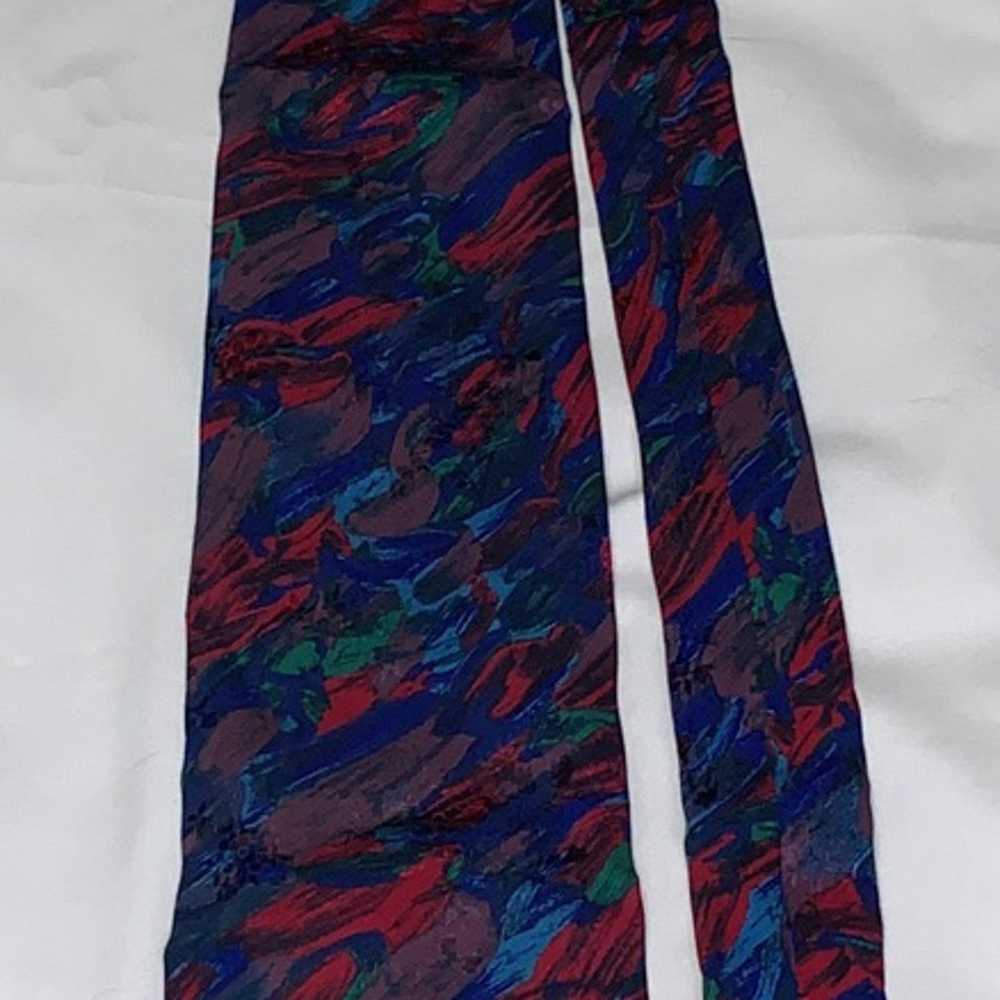 Brioni Colorful Mens Tie Art Deco Swirl - image 1