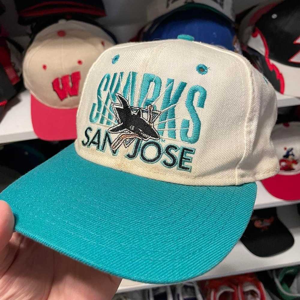Vintage San Jose sharks hat - image 2