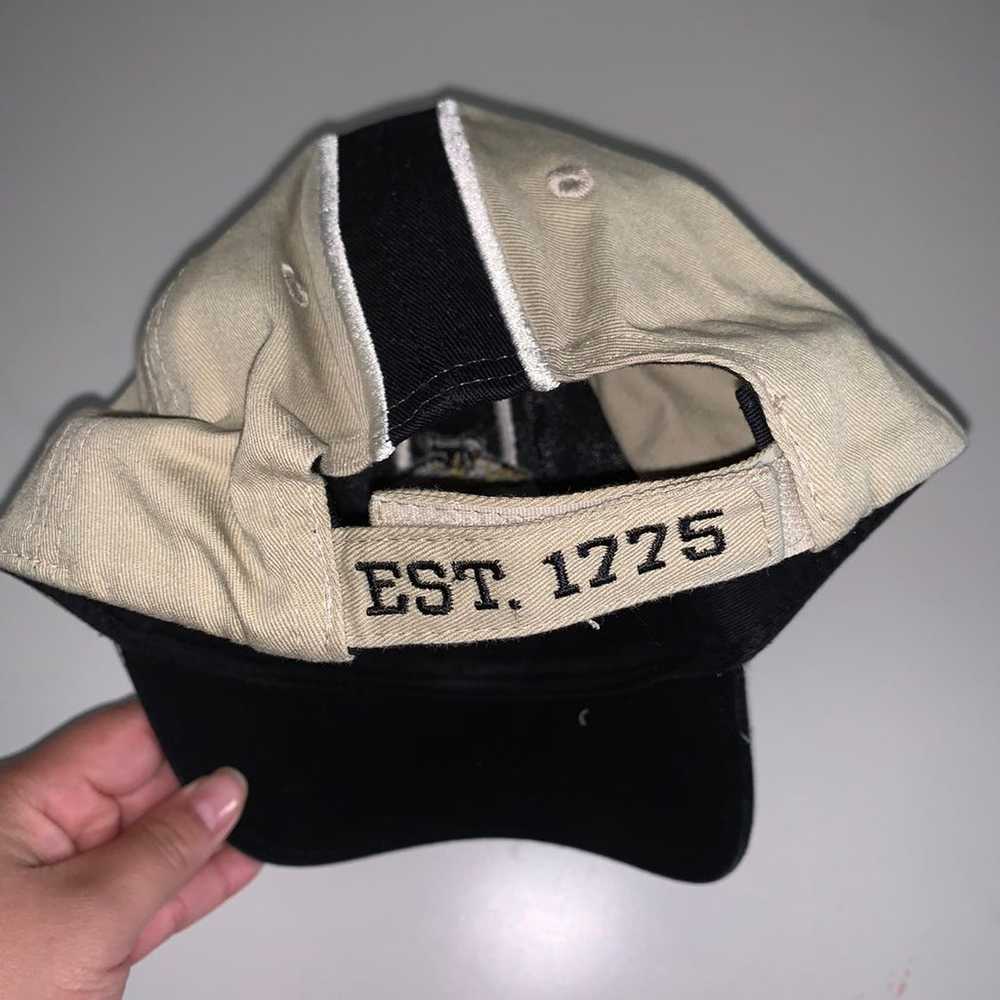 Vintage Marines Cap Hat Stitchon Tan - image 3