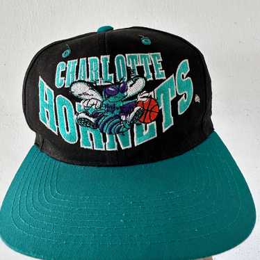 Vintage 90s Charlotte Hornets Snap Back Hat - image 1