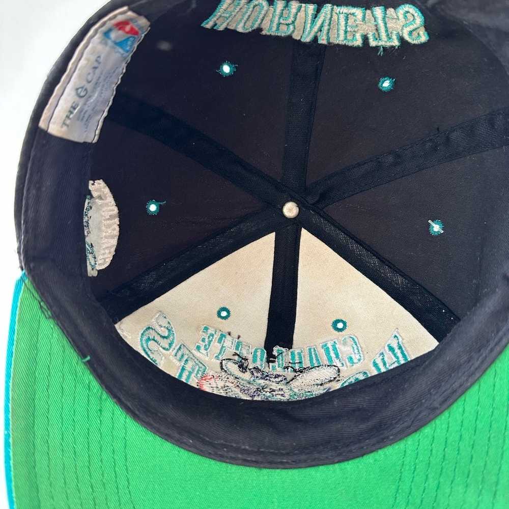 Vintage 90s Charlotte Hornets Snap Back Hat - image 4