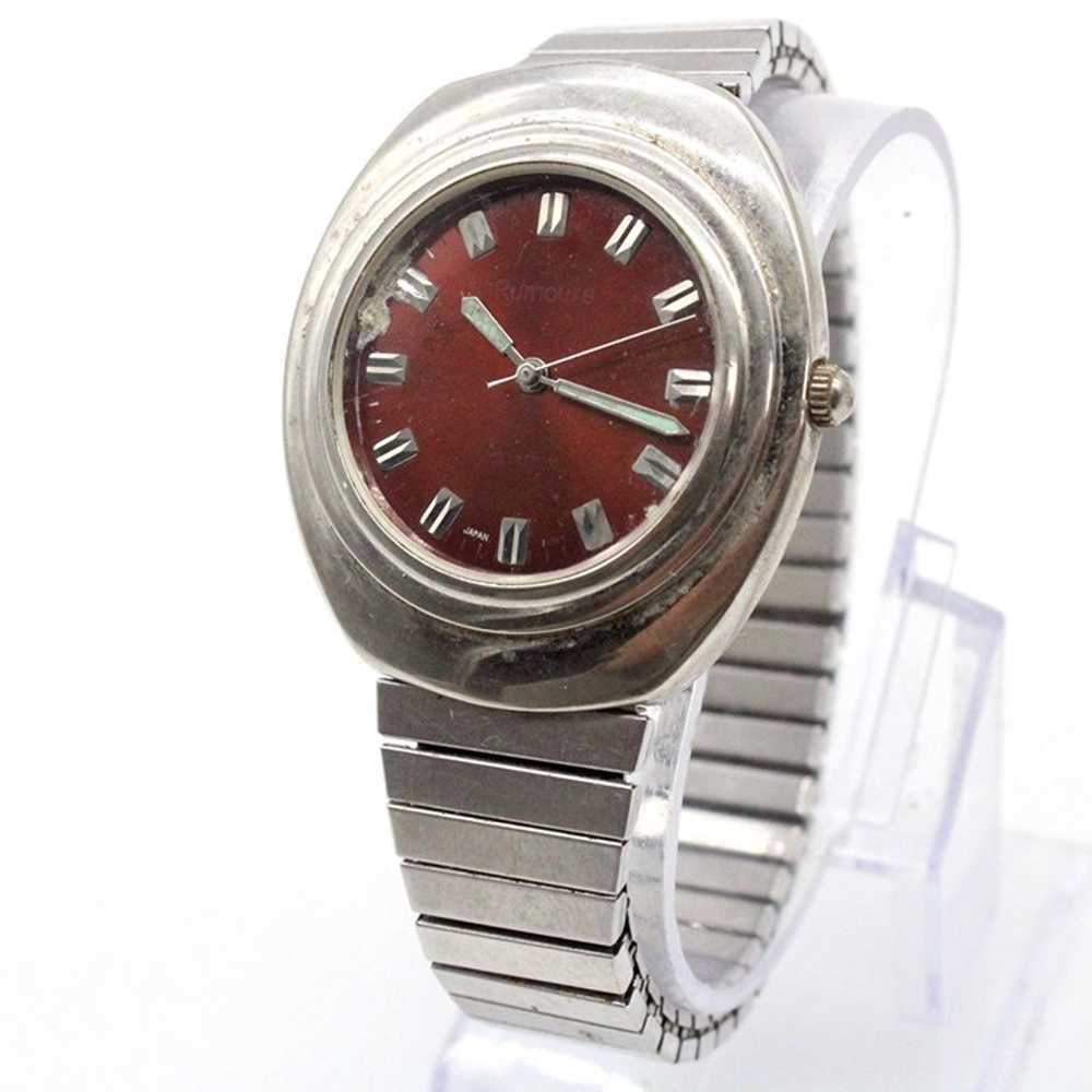 Vintage RUMOURS Watch Mens Silver Tone Classic Re… - image 3