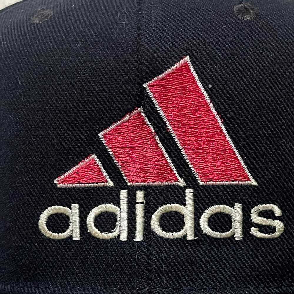 Vintage Adidas Infrared Logo 3 Stripes Snapback H… - image 2